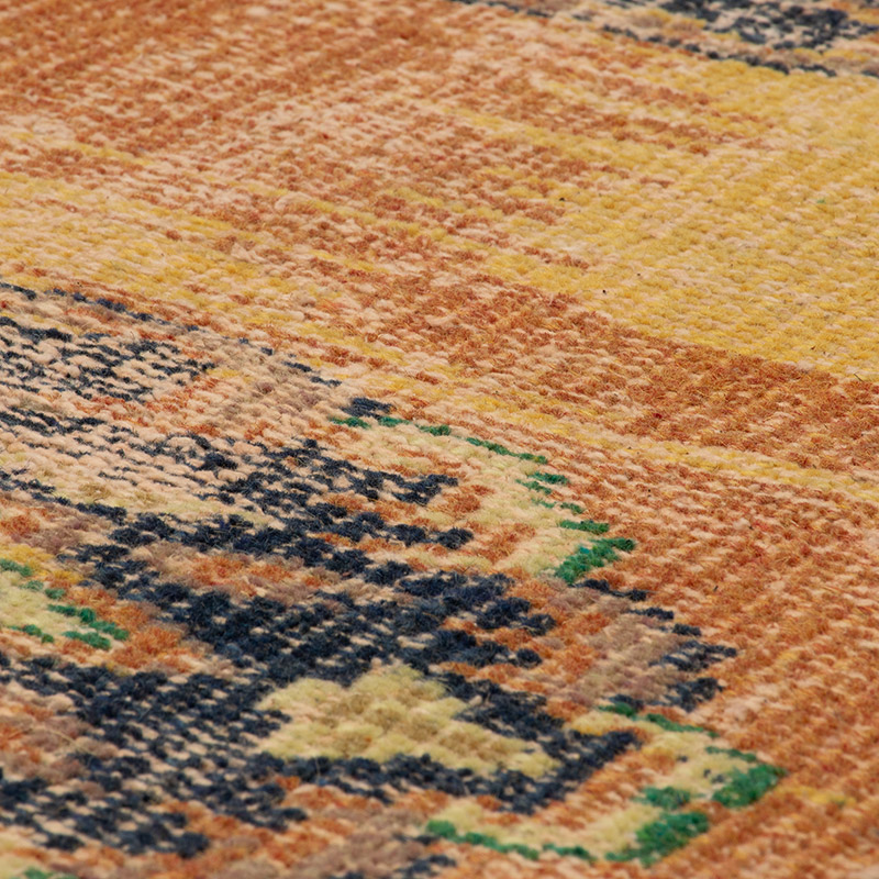 Pasillo Vintage Turco Anudado a Mano - 90 cm x 372 cm - K0092866