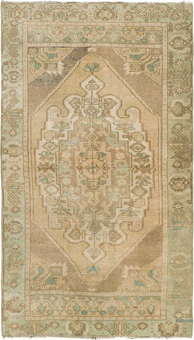 El Dokuma Vintage Halı - 101 cm x 176 cm