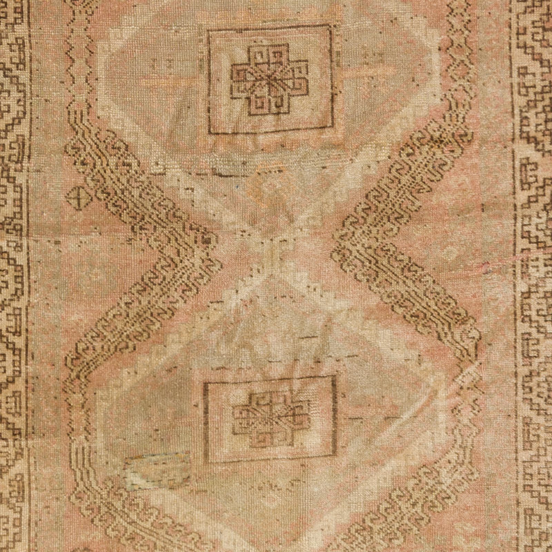 Pasillo Vintage Turco Anudado a Mano - 106 cm x 334 cm - K0092872