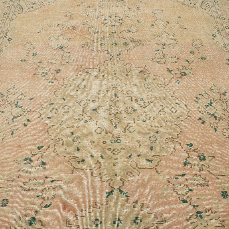 Alfombra Vintage Turca Anudada a Mano - 205 cm x 330 cm - K0092875