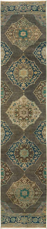 Vintage Turkish Hand-Knotted Runner - 2' 8" x 13' 4" (32" x 160")