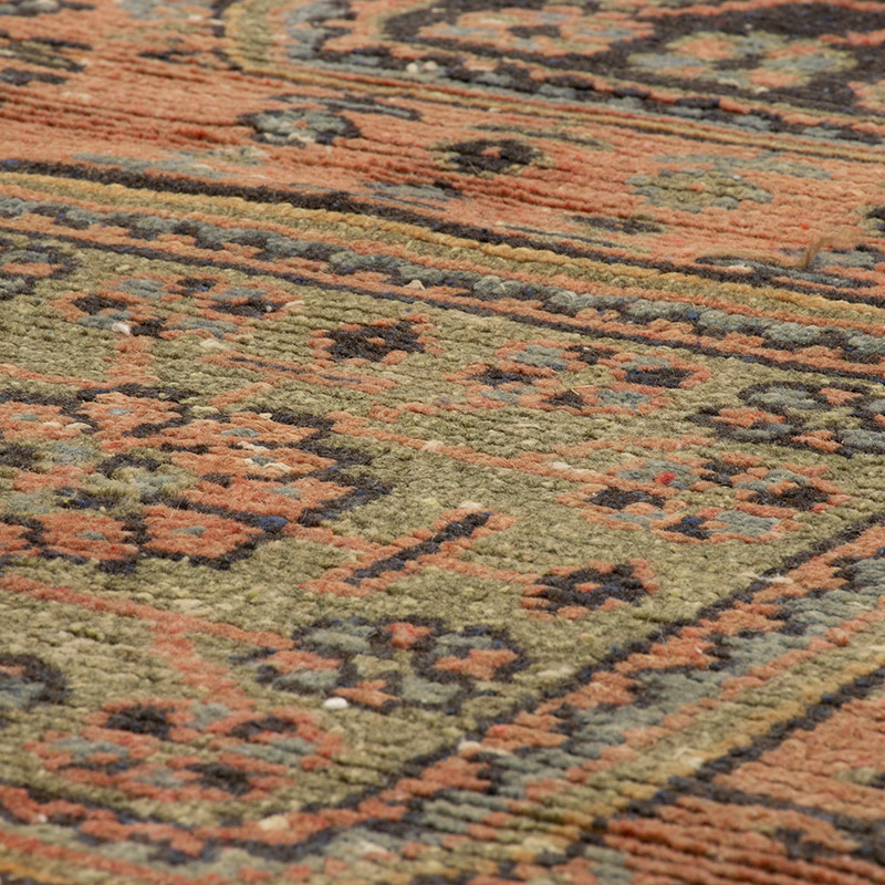 Pasillo Vintage Turco Anudado a Mano - 77 cm x 326 cm - K0092878