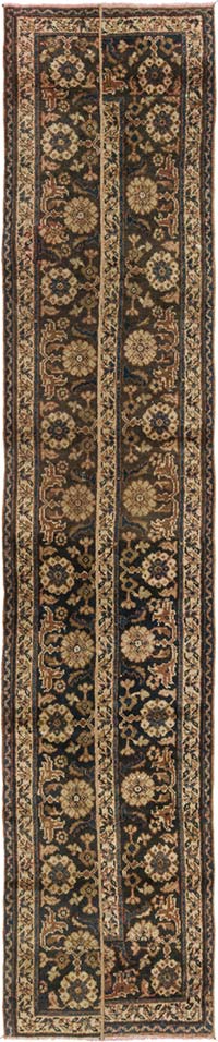 Pasillo Vintage Turco Anudado a Mano - 81 cm x 400 cm