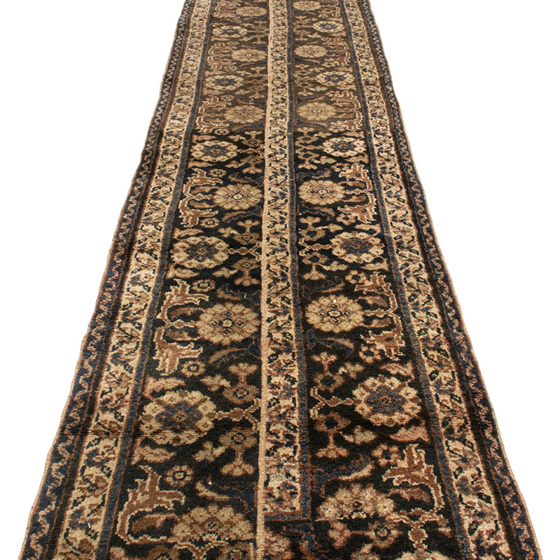 Pasillo Vintage Turco Anudado a Mano - 81 cm x 400 cm - K0092882