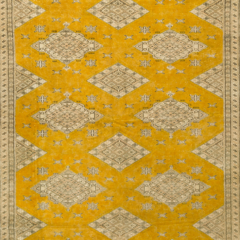 Vintage Turkish Hand-Knotted Rug - 6' 1" x 8' 10" (73" x 106") - K0092883