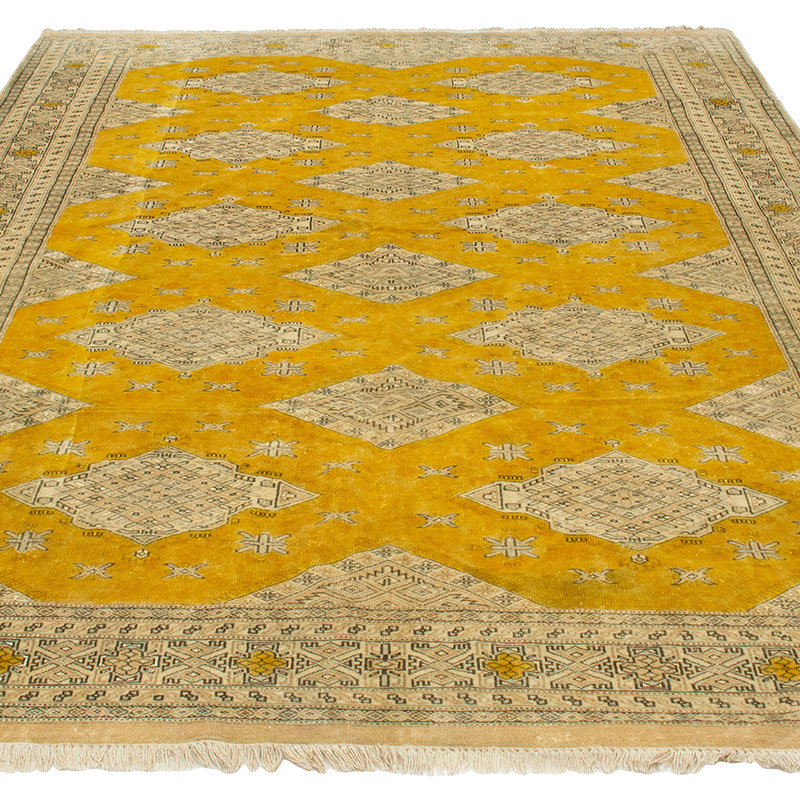 Vintage Turkish Hand-Knotted Rug - 6' 1" x 8' 10" (73" x 106") - K0092883