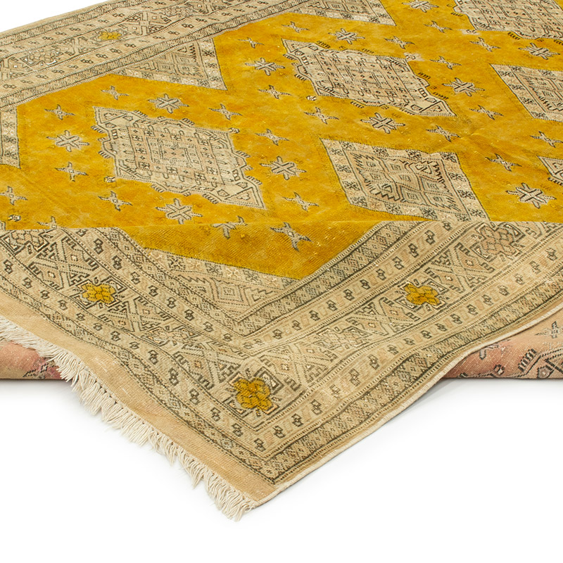 Vintage Turkish Hand-Knotted Rug - 6' 1" x 8' 10" (73" x 106") - K0092883