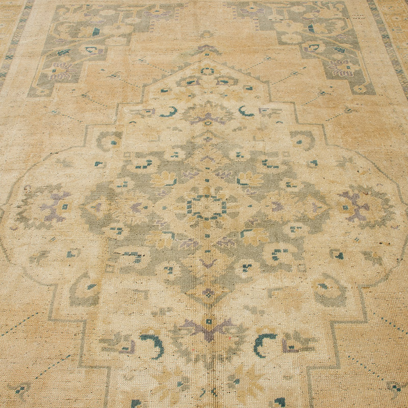 Alfombra Vintage Turca Anudada a Mano - 194 cm x 317 cm - K0092884
