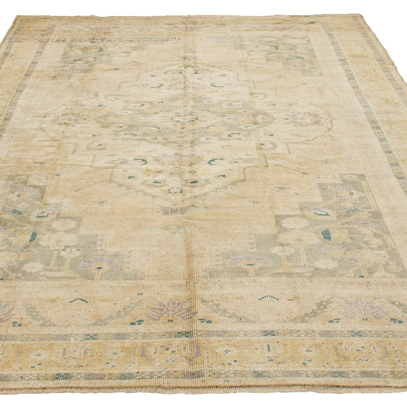 Alfombra Vintage Turca Anudada a Mano - 194 cm x 317 cm - K0092884