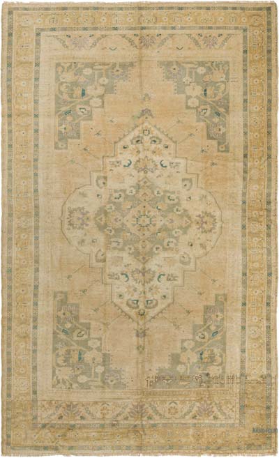 Alfombra Vintage Turca Anudada a Mano - 194 cm x 317 cm