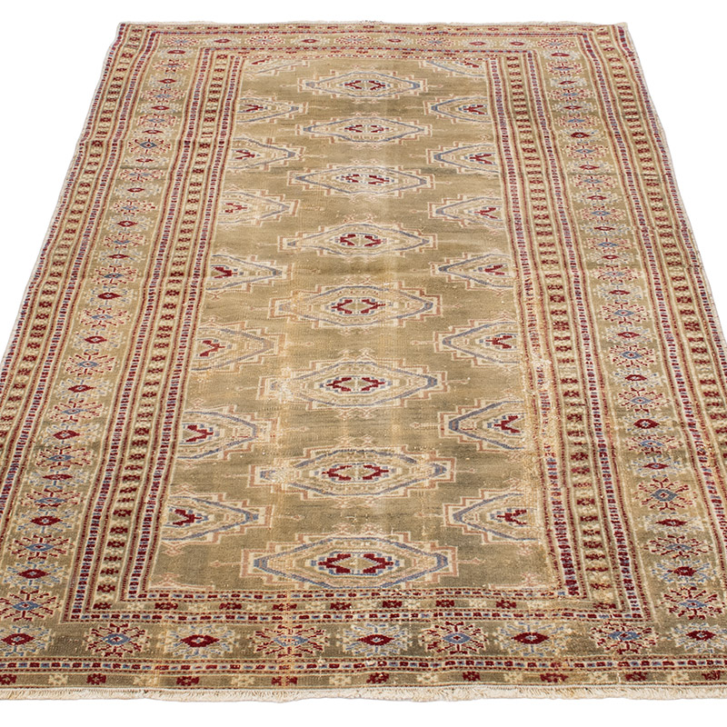 Vintage Turkish Hand-Knotted Rug - 2' 11" x 4' 7" (35" x 55") - K0092886