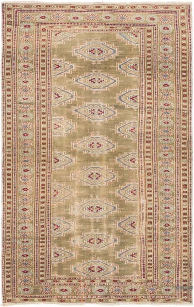 El Dokuma Vintage Halı - 90 cm x 140 cm