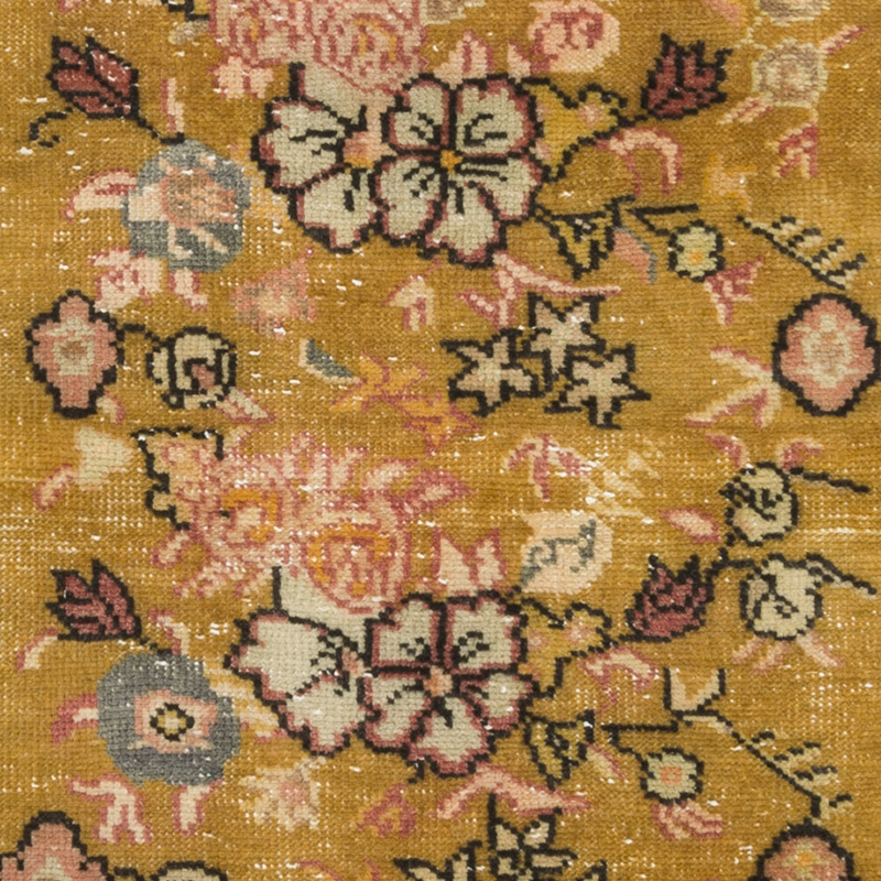 Alfombra Vintage Turca Anudada a Mano - 71 cm x 134 cm - K0092888