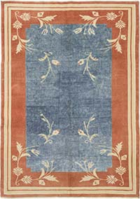 Alfombra Vintage Turca Anudada a Mano - 161 cm x 230 cm
