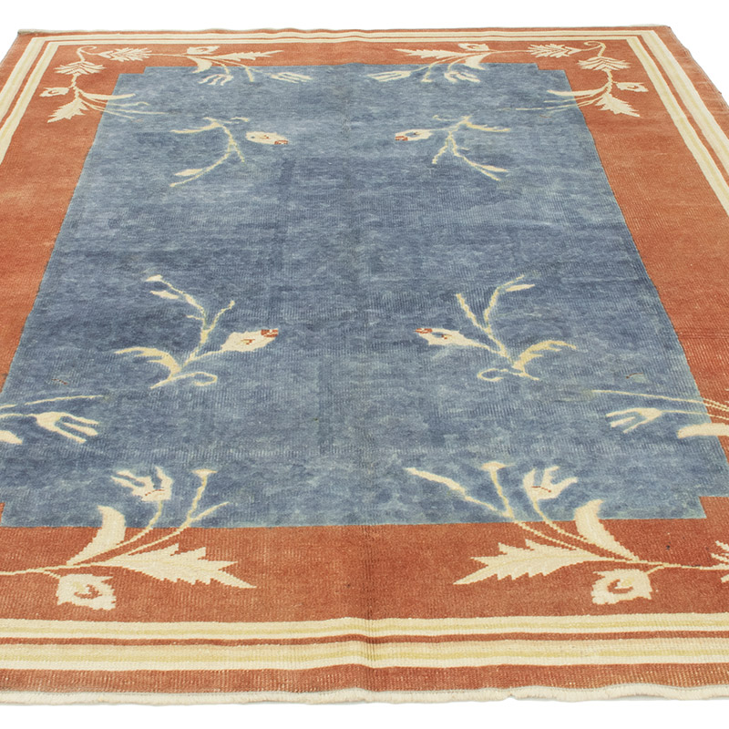 Alfombra Vintage Turca Anudada a Mano - 161 cm x 230 cm - K0092889