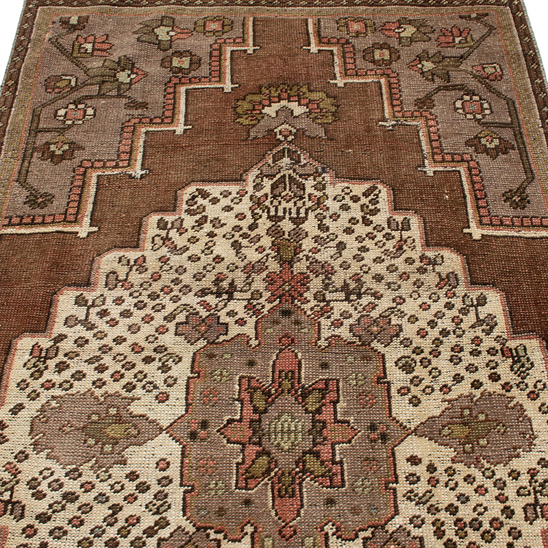 Alfombra Vintage Turca Anudada a Mano - 105 cm x 248 cm - K0092892