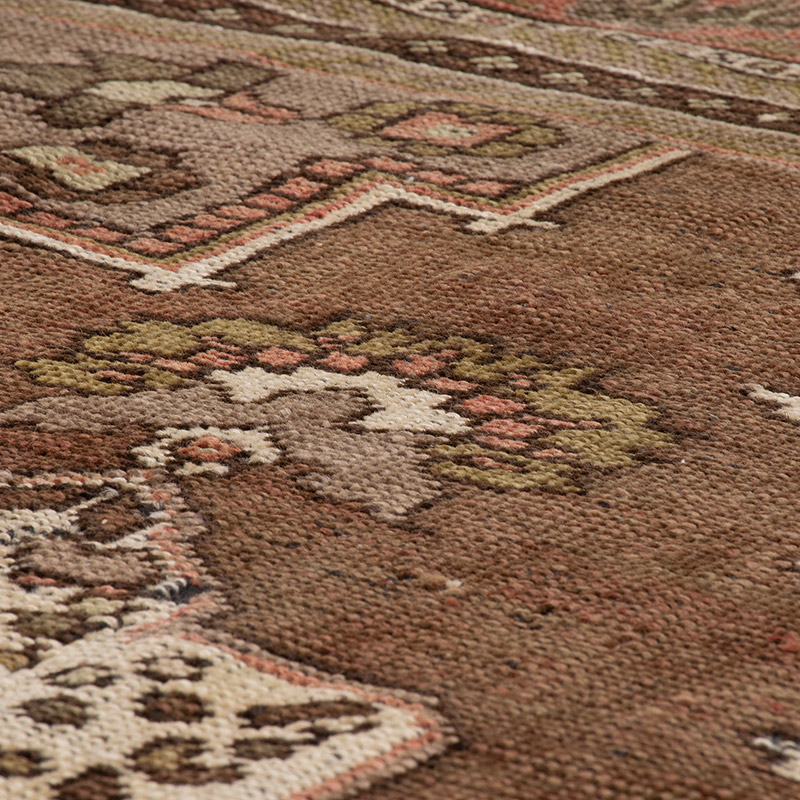 Alfombra Vintage Turca Anudada a Mano - 105 cm x 248 cm - K0092892