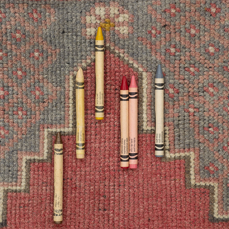 Pasillo Vintage Turco Anudado a Mano - 84 cm x 320 cm - K0092894