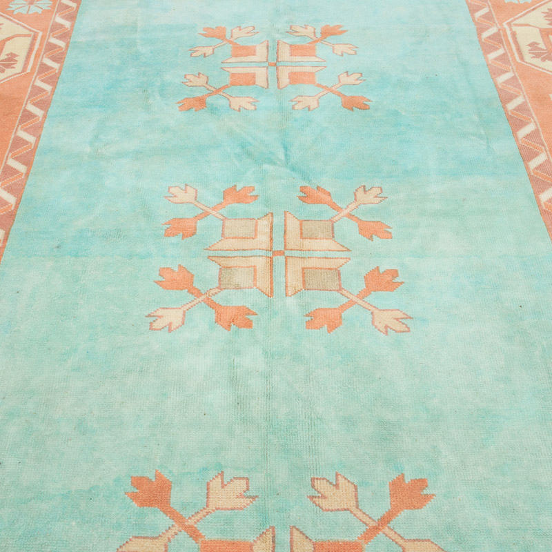 Alfombra Vintage Turca Anudada a Mano - 194 cm x 302 cm - K0092897