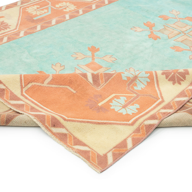 Alfombra Vintage Turca Anudada a Mano - 194 cm x 302 cm - K0092897