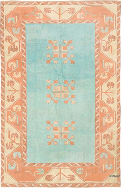 Alfombra Vintage Turca Anudada a Mano - 194 cm x 302 cm