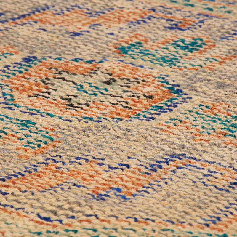 Pasillo Vintage Turco Anudado a Mano - 79 cm x 390 cm - K0092899