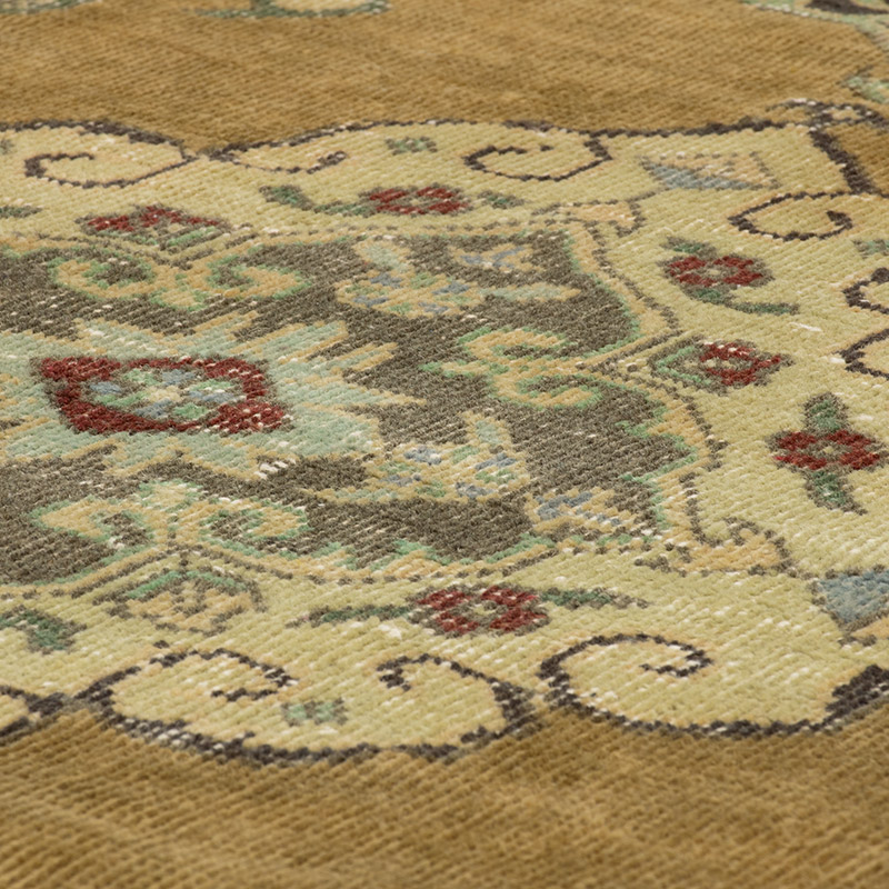Pasillo Vintage Turco Anudado a Mano - 86 cm x 388 cm - K0092901