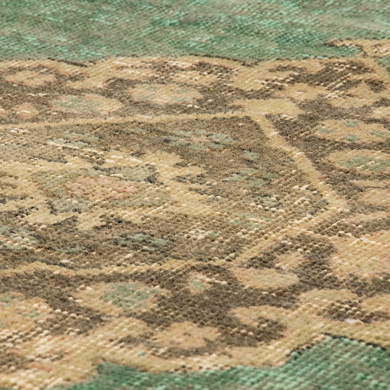 Pasillo Vintage Turco Anudado a Mano - 80 cm x 370 cm - K0092902
