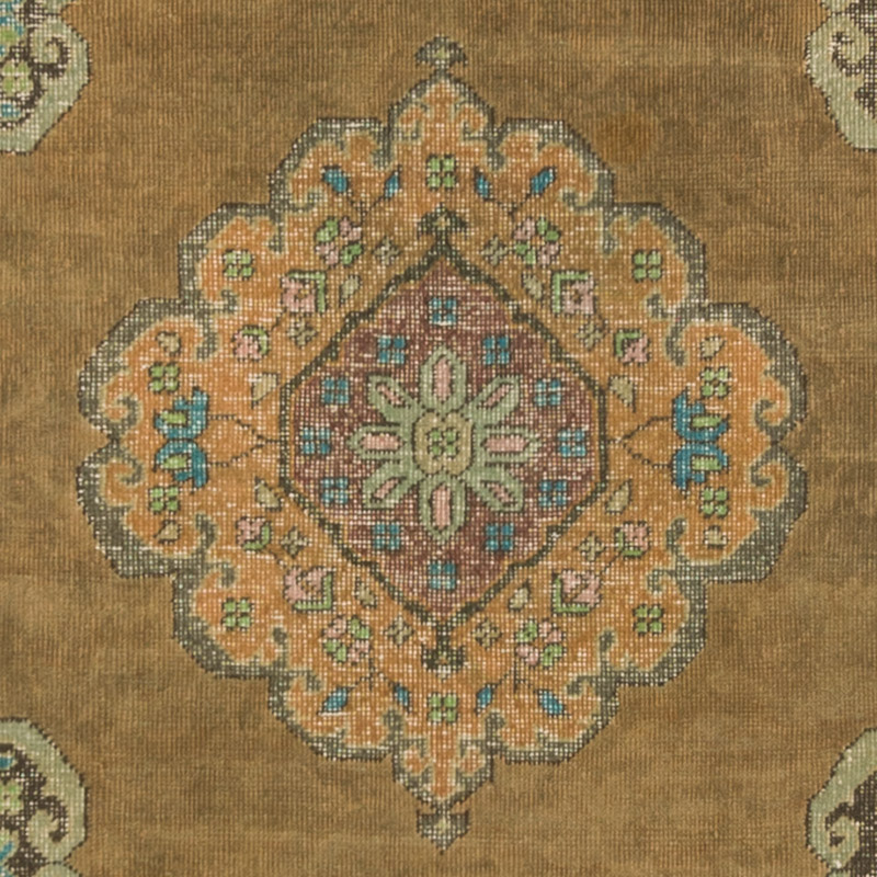 Pasillo Vintage Turco Anudado a Mano - 85 cm x 382 cm - K0092903