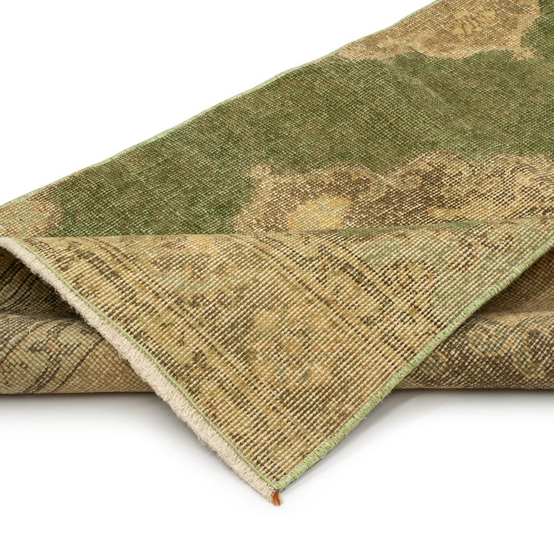 Pasillo Vintage Turco Anudado a Mano - 81 cm x 396 cm - K0092906