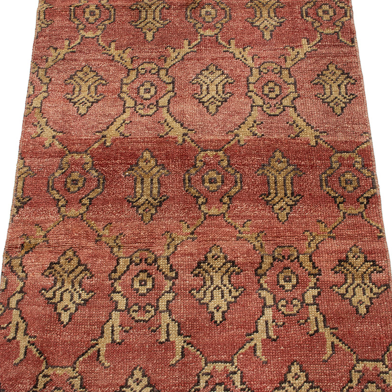 Pasillo Vintage Turco Anudado a Mano - 70 cm x 220 cm - K0092908
