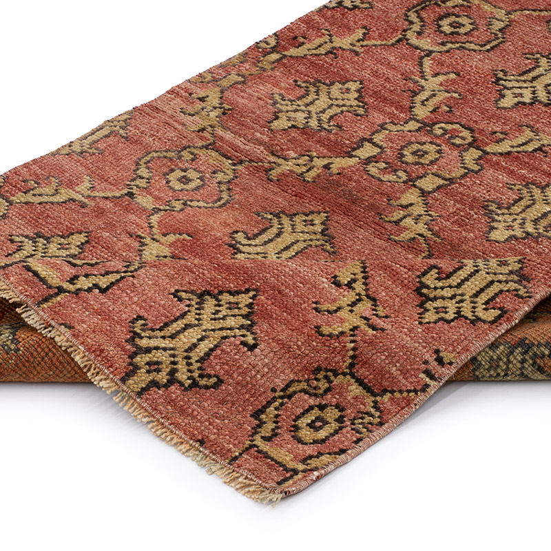Pasillo Vintage Turco Anudado a Mano - 70 cm x 220 cm - K0092908