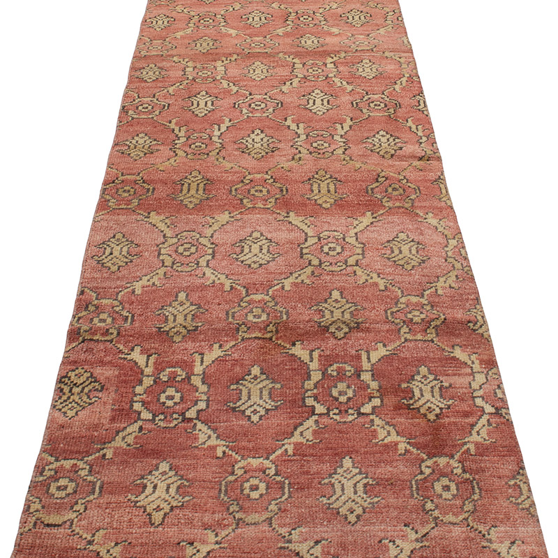 Pasillo Vintage Turco Anudado a Mano - 70 cm x 220 cm - K0092908
