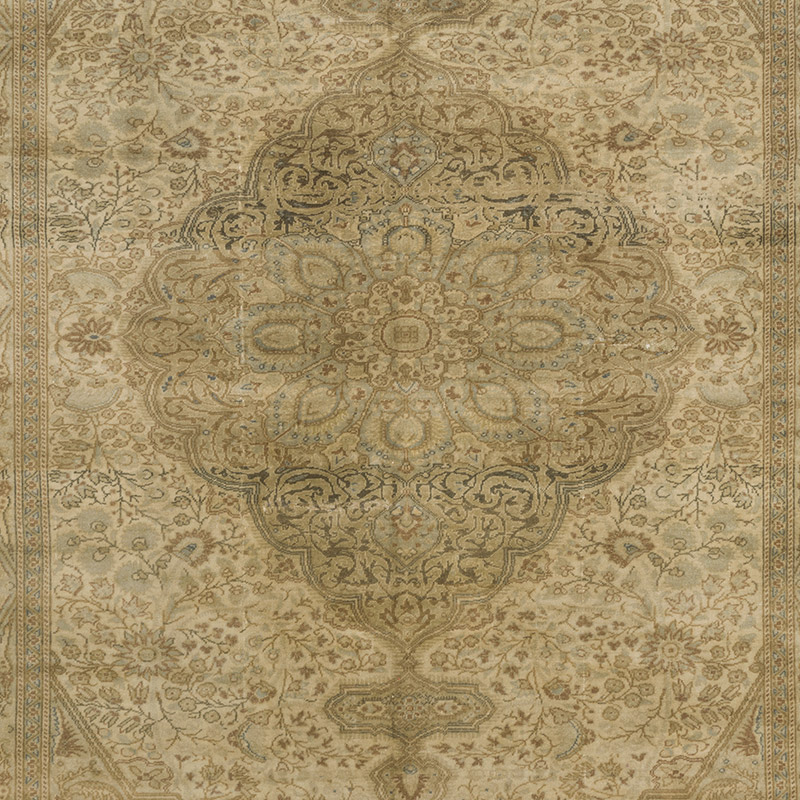 Vintage Turkish Hand-Knotted Rug - 6' 8" x 9' 8" (80" x 116") - K0092910