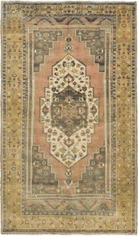 Alfombra Vintage Turca Anudada a Mano - 214 cm x 360 cm