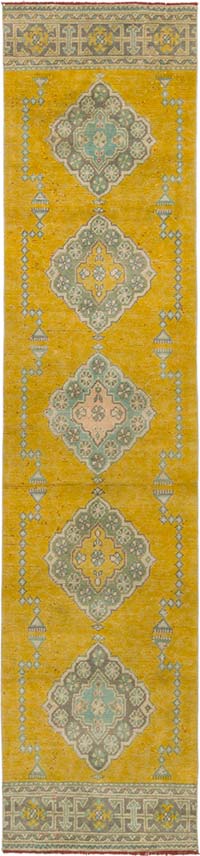 Vintage Turkish Hand-Knotted Runner - 2' 8" x 11' 1" (32" x 133")