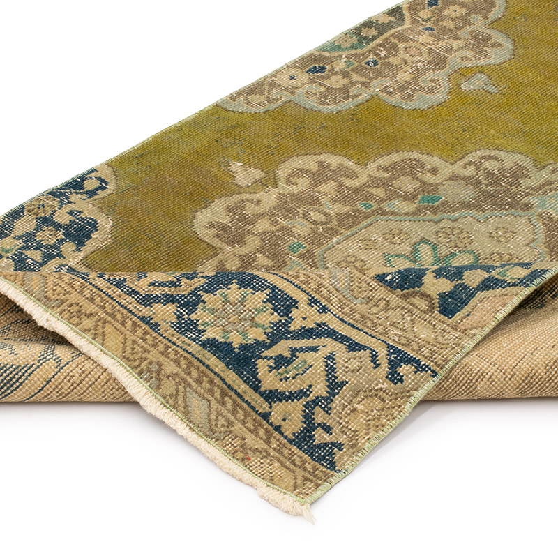 Pasillo Vintage Turco Anudado a Mano - 82 cm x 400 cm - K0092914