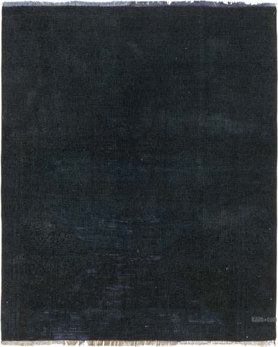 Alfombra Turca Vintage Sobre-teñida - 94 cm x 114 cm