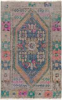 El Dokuma Vintage Halı - 73 cm x 112 cm