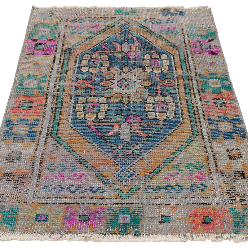 El Dokuma Vintage Halı - 73 cm x 112 cm - K0092918
