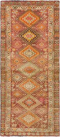 Vintage Anadolu Yolluk - 92 cm x 210 cm