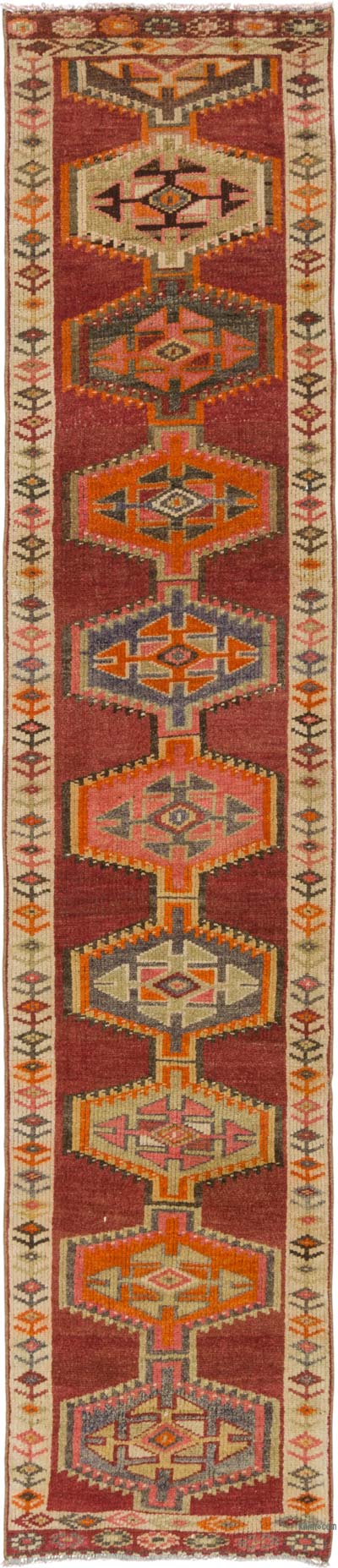 Vintage Tribal Runner Rug - 2' 5" x 10' 11" (29" x 131")