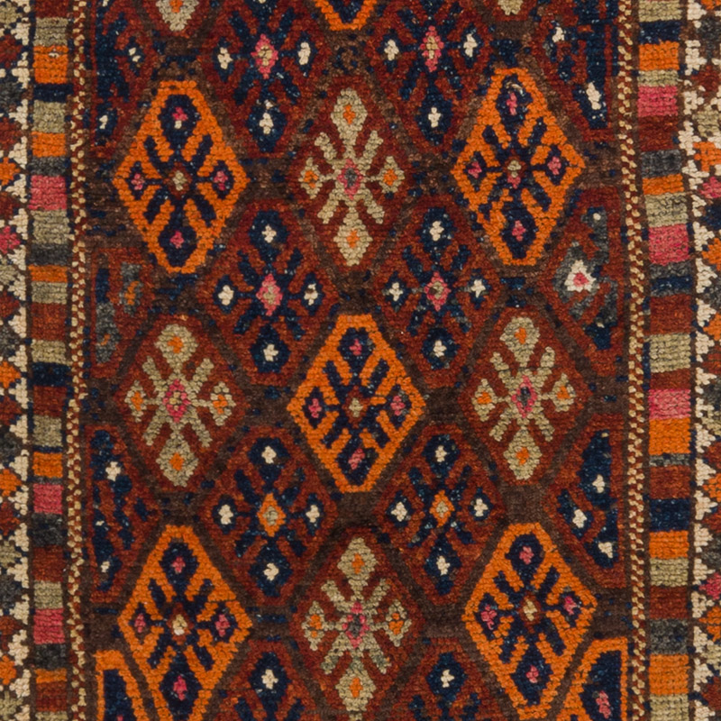 Vintage Tribal Runner Rug - 3' 3" x 12' 2" (39" x 146") - K0092927
