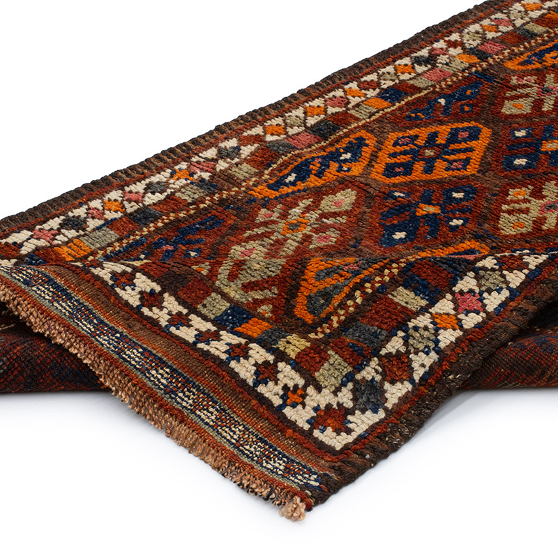 Vintage Tribal Runner Rug - 3' 3" x 12' 2" (39" x 146") - K0092927