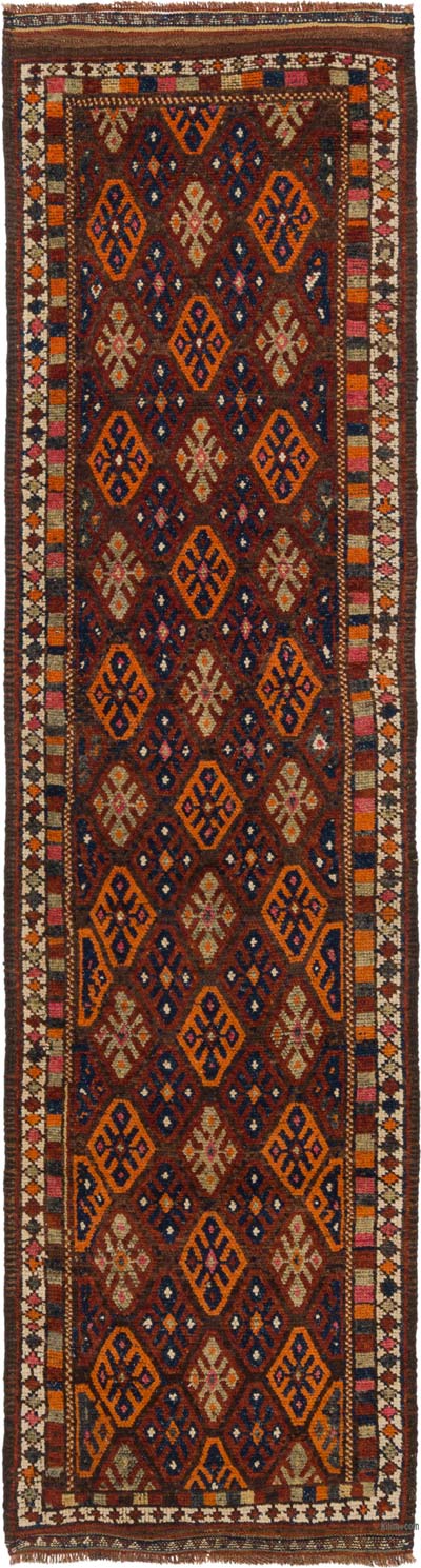Vintage Tribal Runner Rug - 3' 3" x 12' 2" (39" x 146")