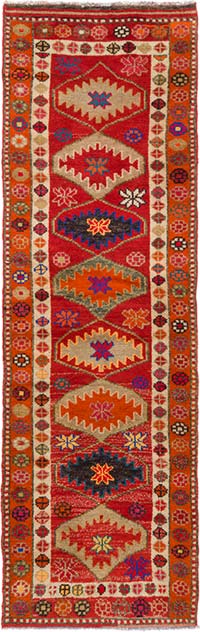 Alfombra Vintage de Pasillo - 102 cm x 320 cm