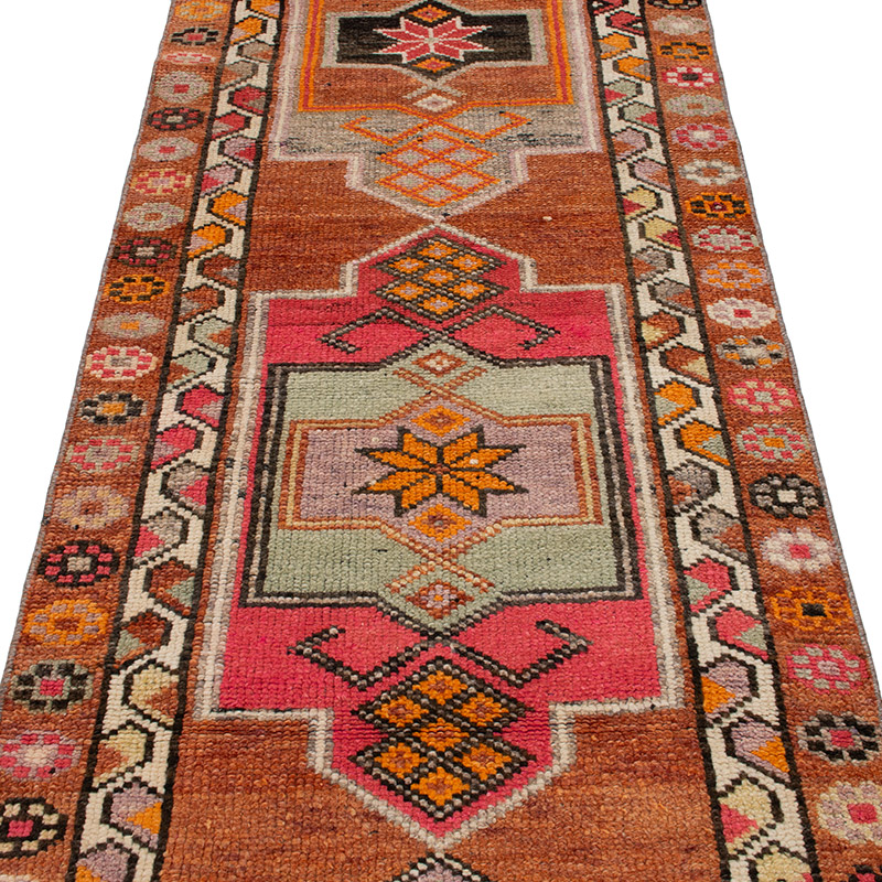 Alfombra Vintage de Pasillo - 87 cm x 430 cm - K0092931