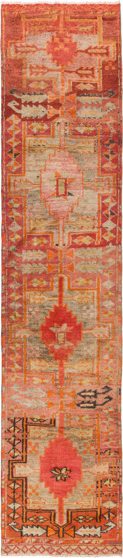 Vintage Tribal Runner Rug - 3' 1" x 14' 1" (37" x 169")