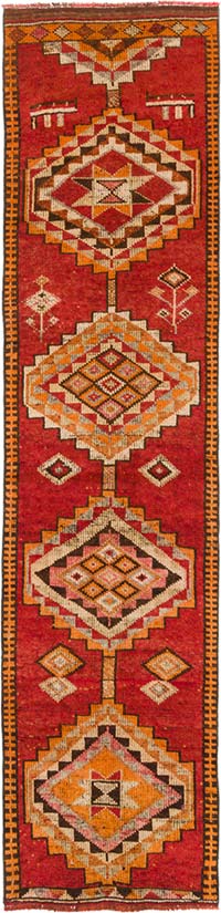 Vintage Anadolu Yolluk - 80 cm x 328 cm