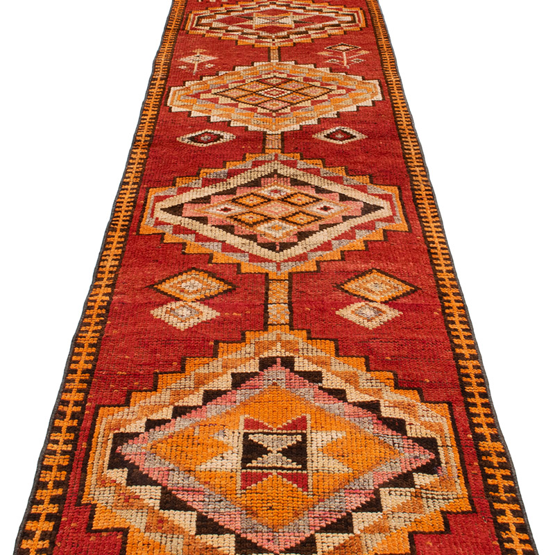 Vintage Anadolu Yolluk - 80 cm x 328 cm - K0092939